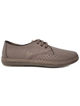 Pantofi barbatesti din piele perforati 815 nisip