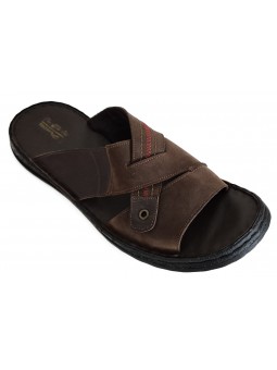 Papuci barbati piele naturala negre 121TM