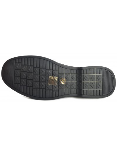 Pantofi barbati perforati piele naturala 7CCJ60003A 01-N negru