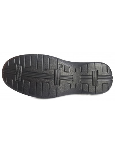 Pantofi barbati perforati piele naturala OT148 01-N negru