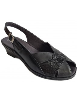 Sandale de dama din piele SU0111 ROMA 01-N