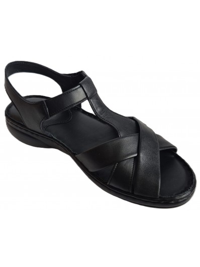 Sandale din piele de dama 516 negru