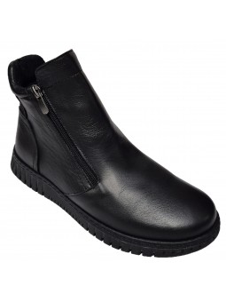 Gheata de dama din piele naturala 23665 negru