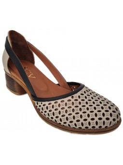 Pantofi decupati de dama din piele 160BN