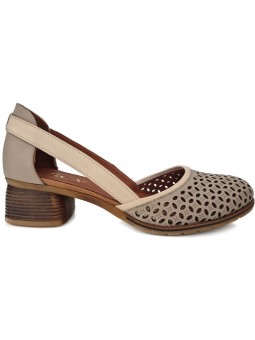 Pantofi decupati de dama din piele 160VIB