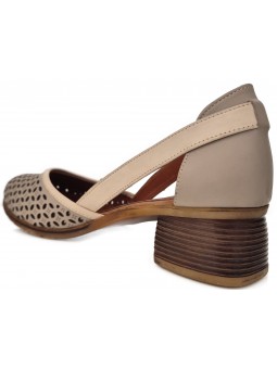 Pantofi decupati de dama din piele 160VIB