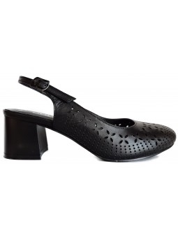 Pantofi de dama din piele naturala 882 negru