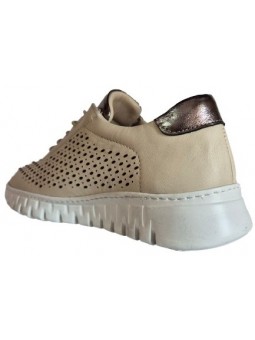 Pantofi de dama din piele naturala 2311 bej