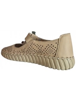 Pantofi de dama din piele naturala 5335 bej