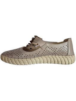 Pantofi de dama din piele naturala 5335 vizon