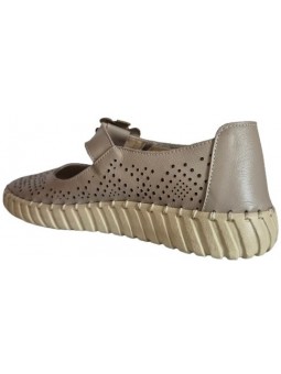 Pantofi de dama din piele naturala 5335 vizon