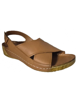 Papuci de dama din piele 069311 maro