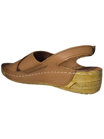 Papuci de dama din piele 069311 maro