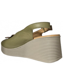 Sandale de dama din piele naturala 60412 verde