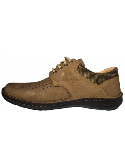Pantofi barbati perforati piele naturala OT9560 04-2