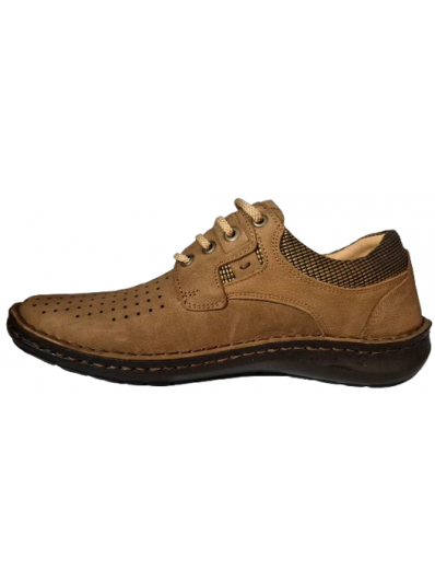 Pantofi barbati perforati piele naturala OT9565 04-2