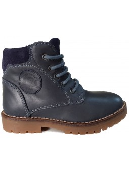 Ghete imblanite din piele bleumarin Garvalin 171685B-FB