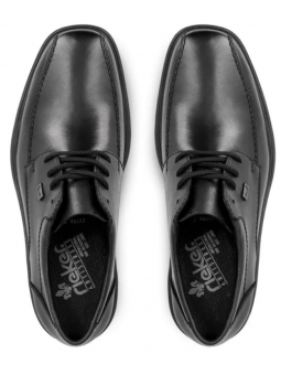 Pantofi barbati piele naturala negri Rieker B0013-00