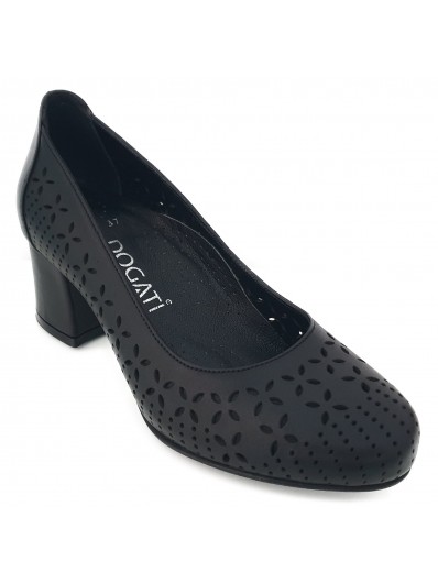 Pantofi de dama perforati din piele naturala 850N