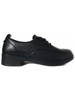Pantofi de dama din piele naturala J850016A 01-N negru
