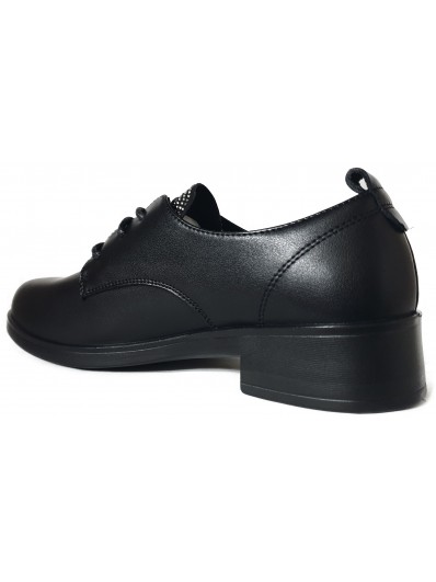 Pantofi de dama din piele naturala J850016A 01-N negru