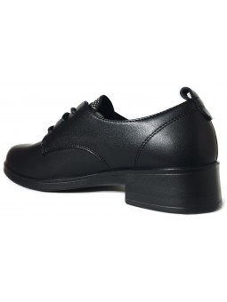 Pantofi de dama din piele naturala J850016A 01-N negru