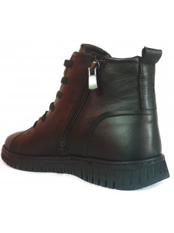 Gheata de dama din piele naturala 23662 negru